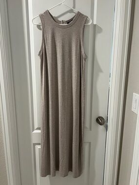 Premise Taupe Sleeveless Maxi Dress